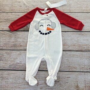 Baby Gap Snowman sleepwear 6-12 months NWT